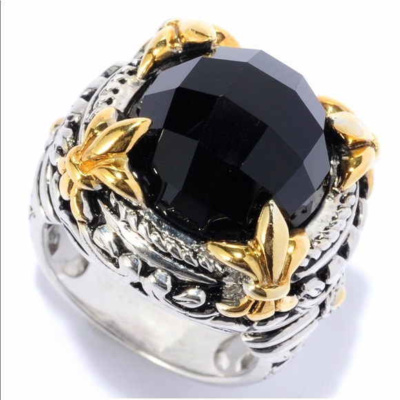 JOYA by Judy Crowell Jewelry - Sterling Silver/Black Onyx Ring ⚜️